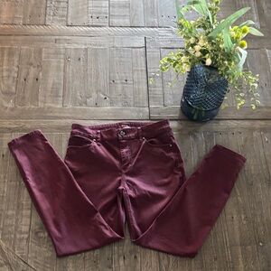 WHBM SKINNY ANKLE HIGH RISE JEAN GREAT CONDITION BUNDLE2SAVE WINE COLOR